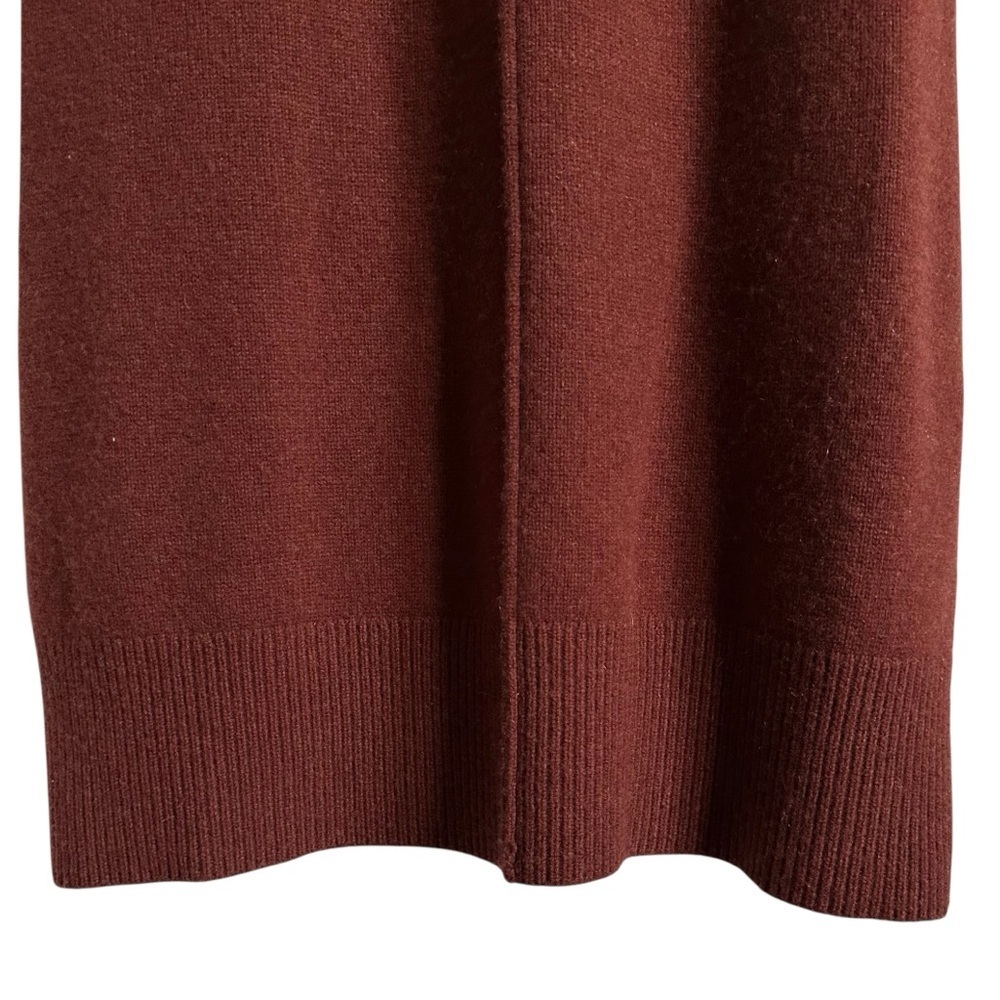 Co Collection Cashmere Midi Sweater Dress XS Rust - Picture 8 of 13
